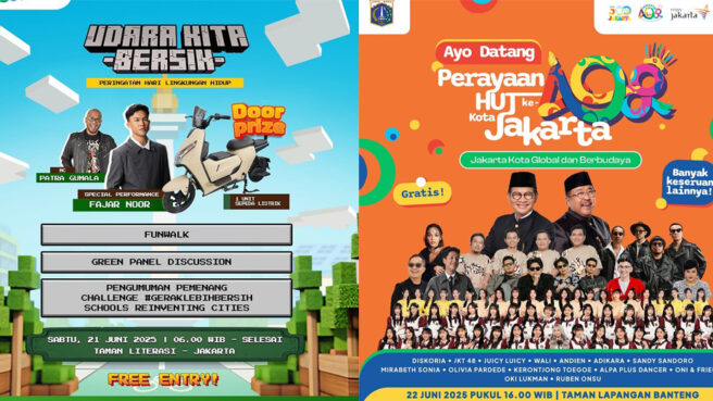 konser gratis spesial HUT ke-498 jakarta