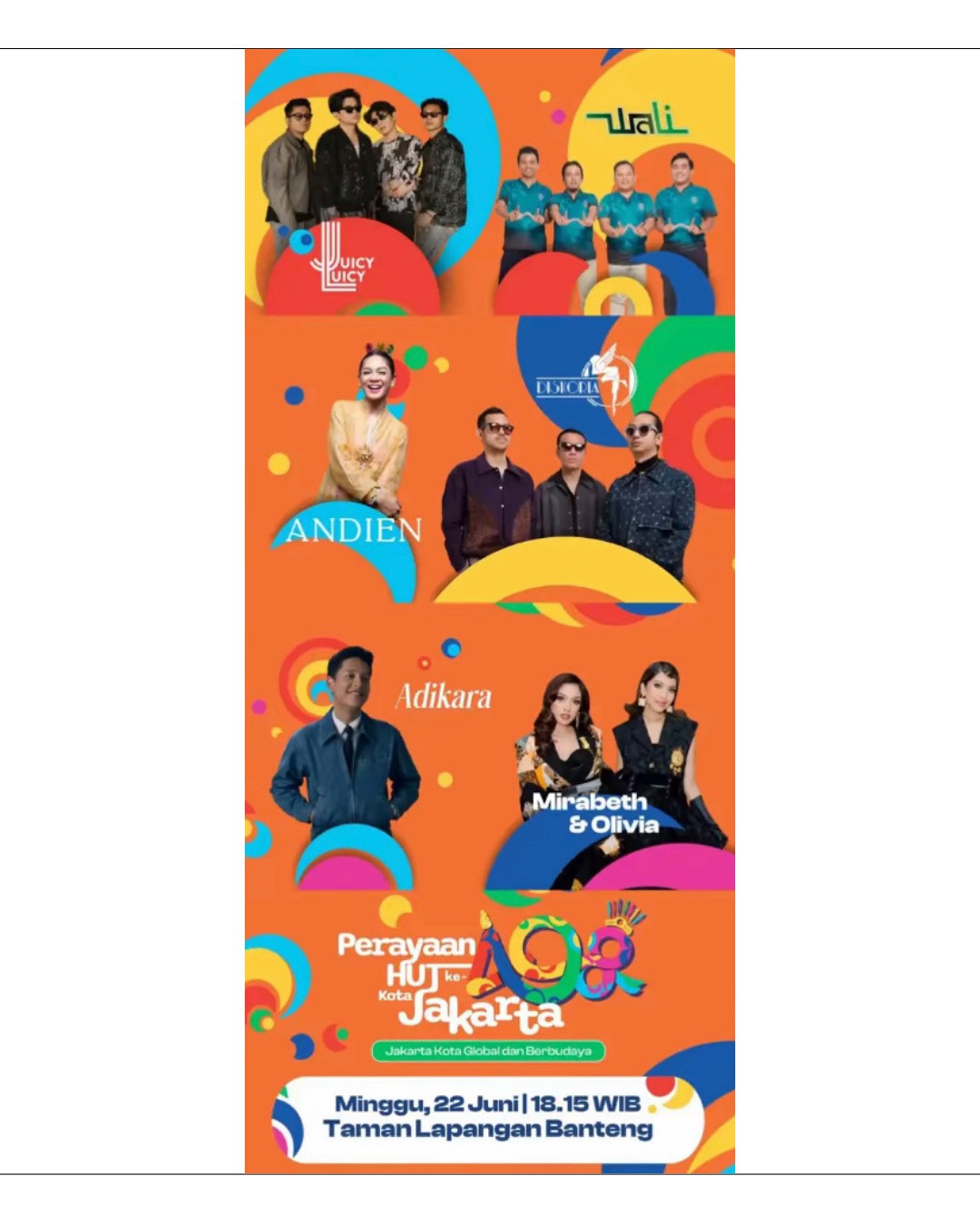 Konser gratis akhir pekan