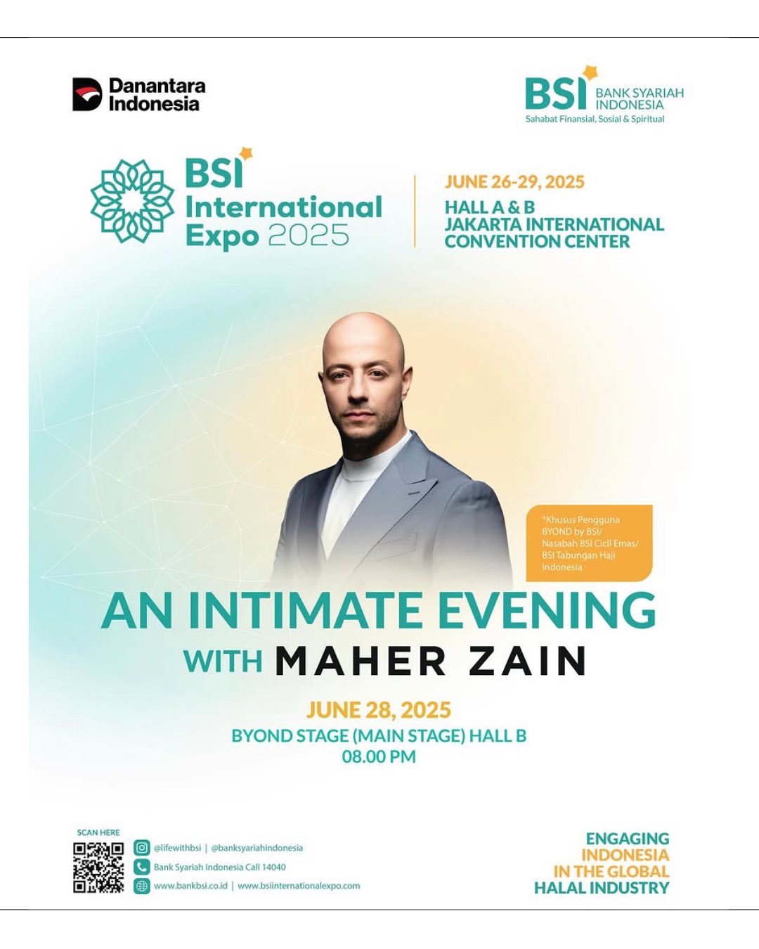 Konser gratis Maher Zein 28 Juni 2025