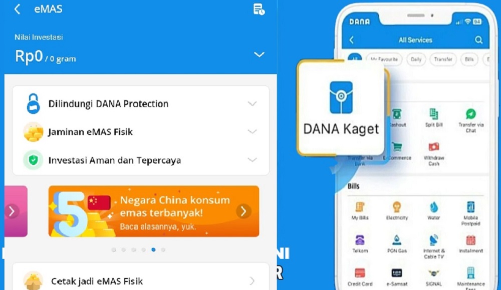 Beli emas Antam di DANA