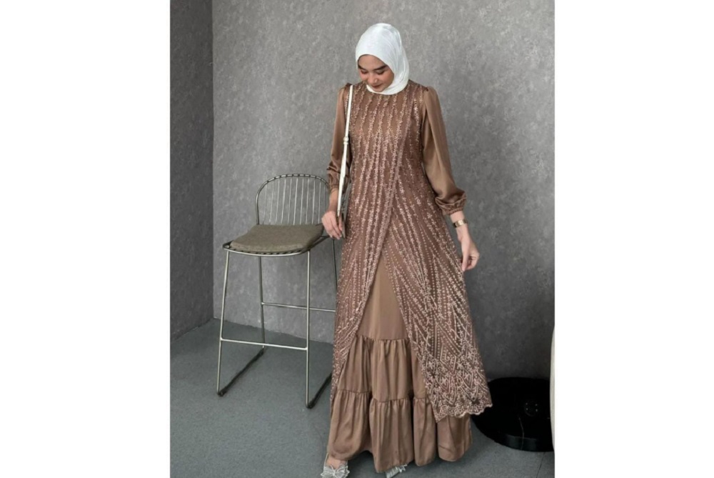 Model Gamis Brokat
