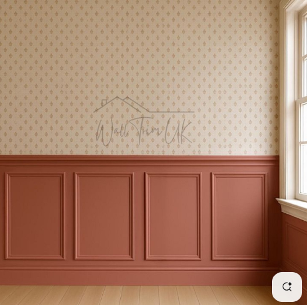 Wall moulding ruang tamu minimalis estetik