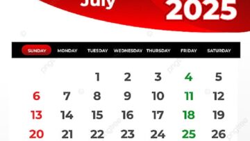 Kalender Juli 2025