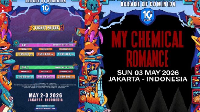 Konser My Chemical Romance 2026 di Jakarta