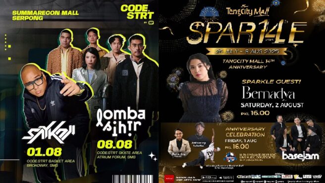 Konser gratis akhir pekan 1-3 Agustus 2025