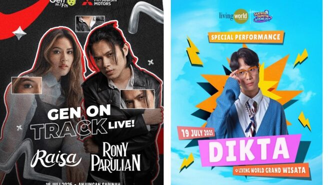Konser gratis akhir pekan 18-20 Juli 2025