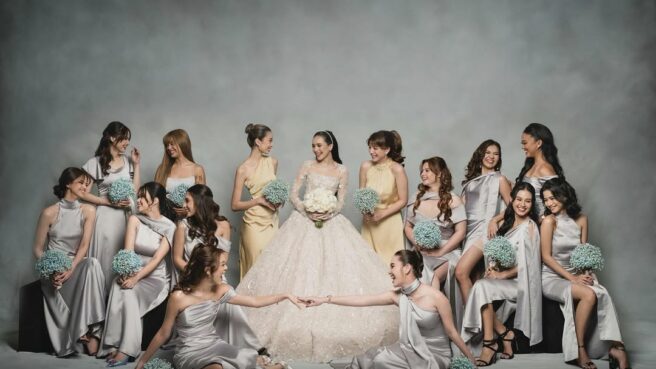 Ide Model baju bridesmaid satin populer 2025
