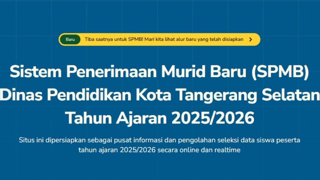 SPMB SMPN Tangsel 2025 Jalur Mutasi dan Prestasi