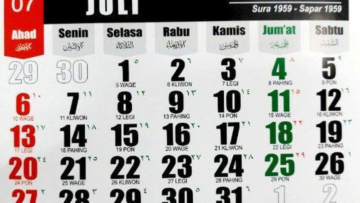 Kalender Jawa Weton Hari ini, Senin 7 Juli 2025