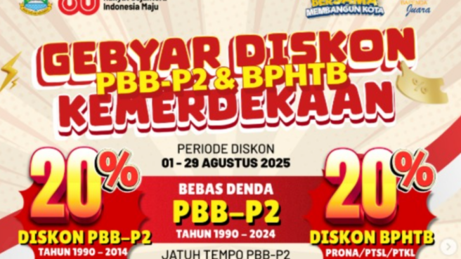 Program Diskon PBB Kota Tangerang Agustus 2025
