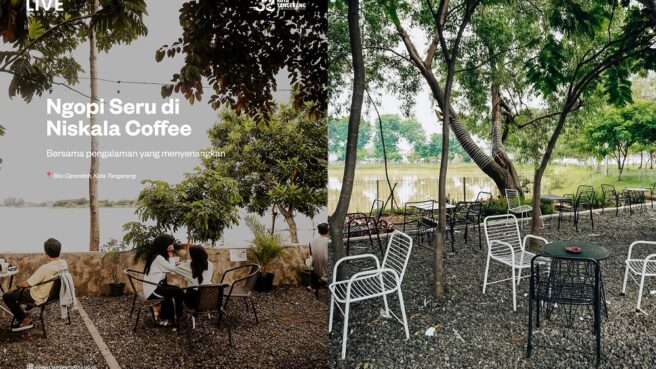 tempat nongkrong outdoor di Tangerang view danau
