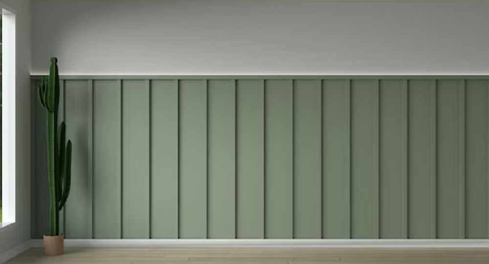 Wall moulding ruang tamu minimalis estetik