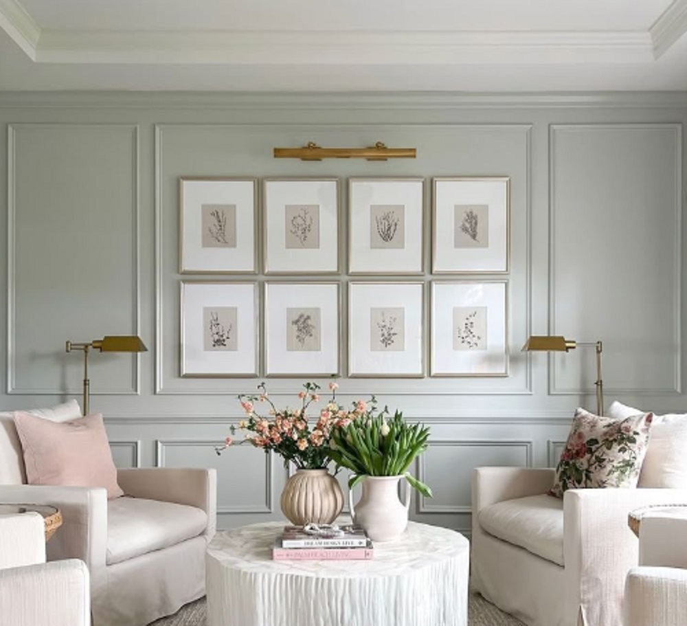 Wall moulding ruang tamu minimalis estetik