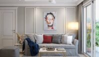 Wall moulding ruang tamu minimalis estetik