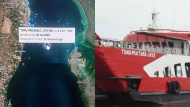 KMP Tunu Pratama Jaya tenggelam di Selat Bali, Rabu 2 Juli 2025