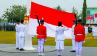 Pelaksanaan upacara Kemerdekaan Republik Indonesia ke-79 di lapangan Batalyon Kavalery 9, Kecamatan Serpong Utara, Kota Tangsel, pada Sabtu (17/8/2024) lalu. Foto: Humas Tangsel