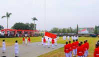 Pelaksanaan upacara Kemerdekaan Republik Indonesia ke-79 di lapangan Batalyon Kavalery 9, Kecamatan Serpong Utara, Kota Tangsel, pada Sabtu (17/8/2024) lalu. Foto: Humas Tangsel