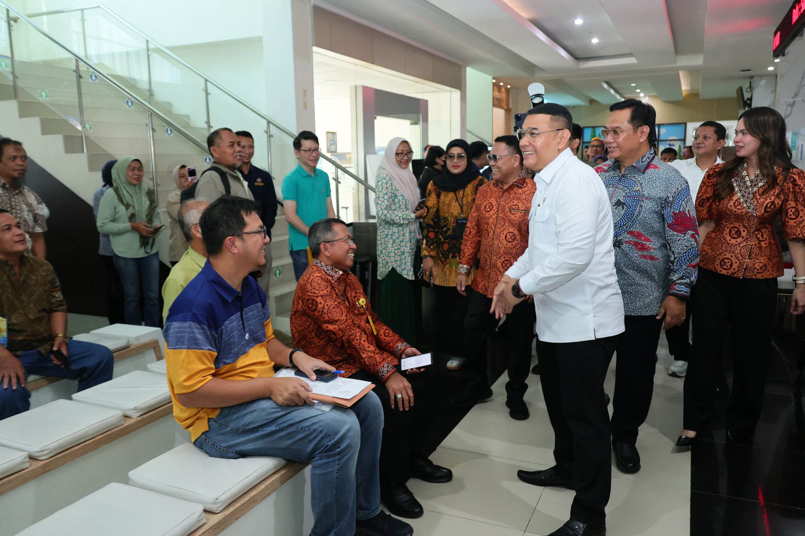 Kolaborasi antara Kantor Pertanahan (Kantah) Kota Tangsel dan Pemerintah Kota (Pemkot) Tangsel dalam Uji Coba Integrasi NIB dan NOP dI Tangsel.