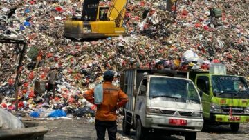 Kondisi TPA Cipeucang overload. Foto: Andre Pradana/Tangselife