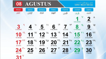 kalender jawa agustus 2025