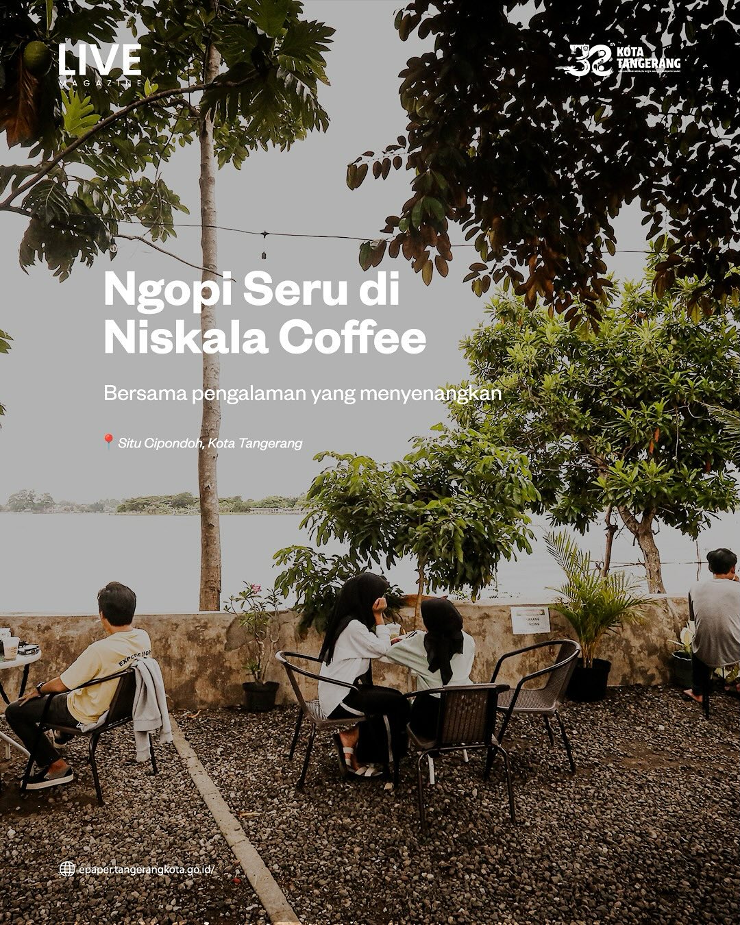 tempat nongkrong outdoor di Tangerang view danau