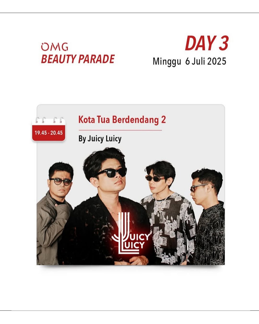 Konser gratis akhir pekan 4-6 Juli 2025