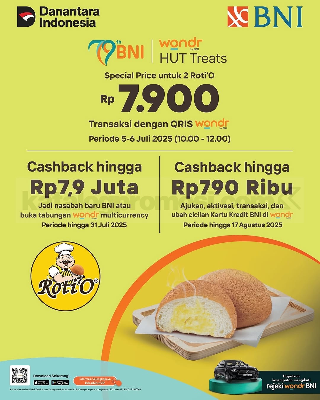 promo makanan HUT ke-79 BNI
