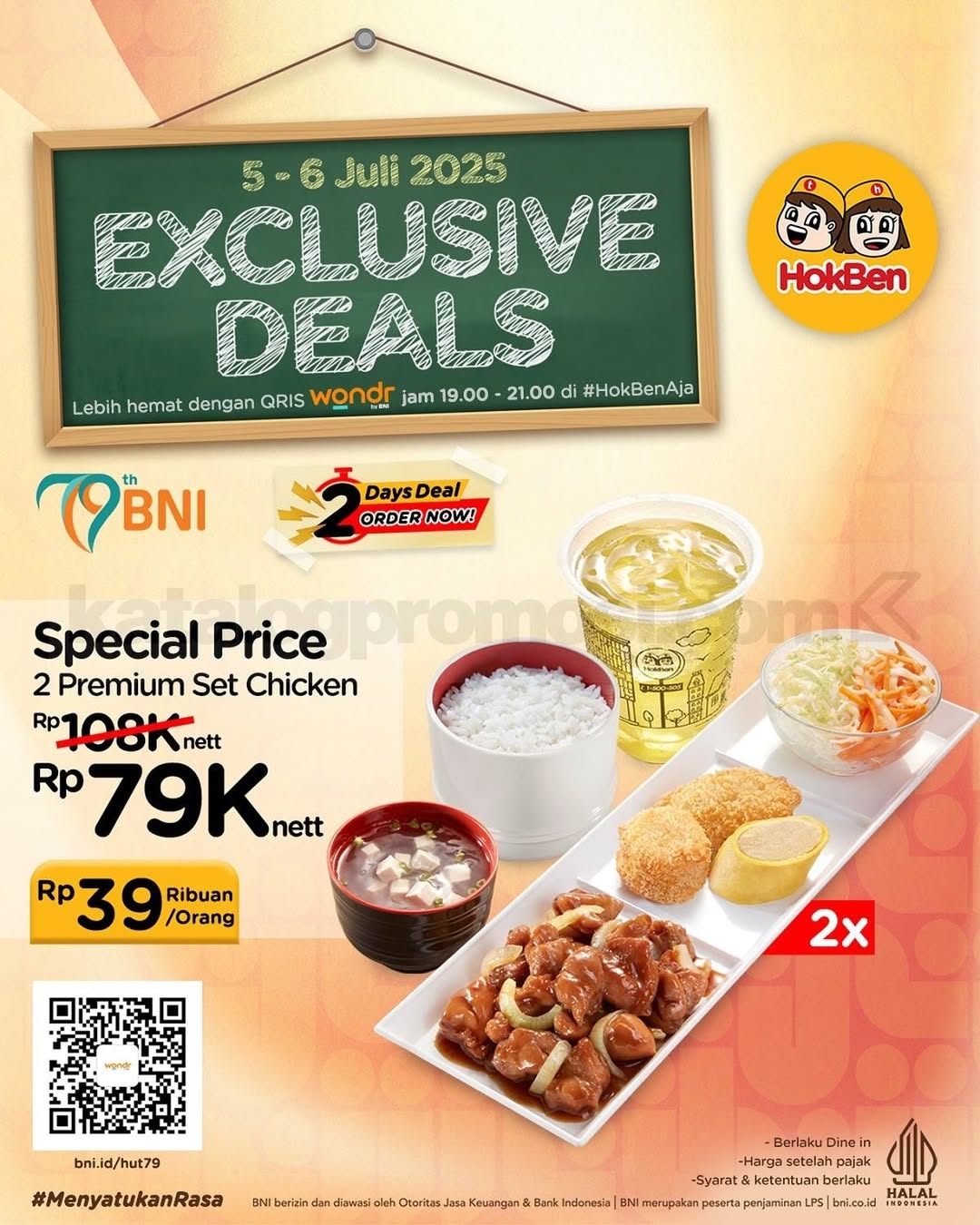 promo makanan HUT ke-79 BNI