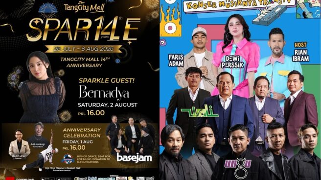 Konser gratis di Tangerang 2 Agustus 2025