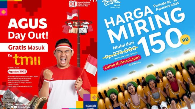 Promo HUT ke-80 RI Tempat Wisata di Jakarta