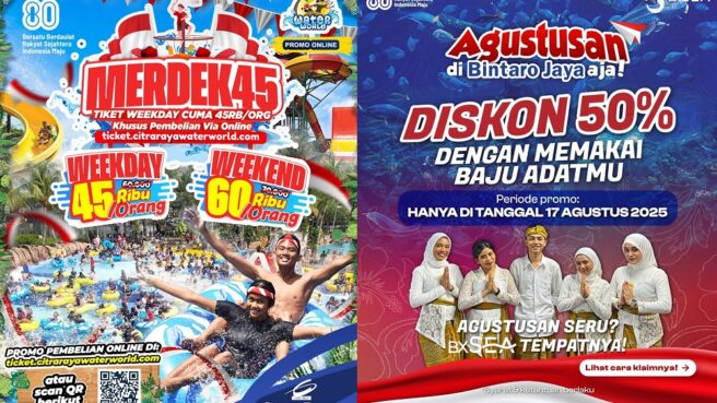 Promo HUT ke-80 RI Tempat wisata di Tangerang
