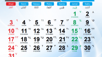 Kalender Jawa Agustus 2025