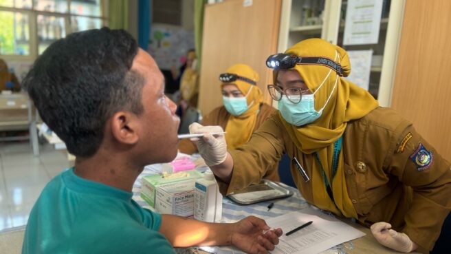 Cek Kesehatan Gratis di Tangsel. Foto: Andre Pradana/Tangselife.com
