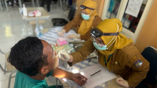 Cek Kesehatan Gratis di Tangsel. Foto: Andre Pradana/Tangselife.com