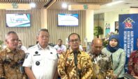 Dirjen AHU, Widodo (tengah), saat meresmikan peluncuran loket pelayanan Ditjen AHU di MPP Tangsel, Rabu (6/8). Foto: Andre Pradana/Tangselife