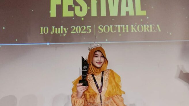 Nadhira Lathifa Adzkiya Raih Gold Award di Asia All Stars Festival Korea Selatan 2025.