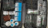 Belasan ribu obat terlarang yang disita Polisi dari penangkapan di wilayah Ciputat Timur. Foto: Polsek Ciputat Timur