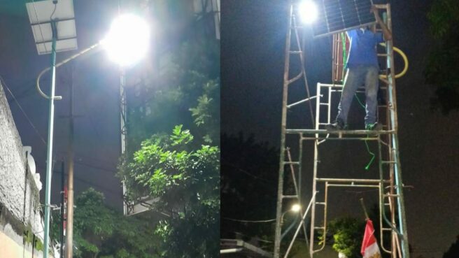 Perbaikan PJU Solar Cell di Ciputat