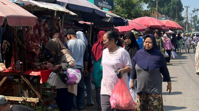 Suasana PKL Pasar Serpong, Kota Tangsel. Foto: Tangselife