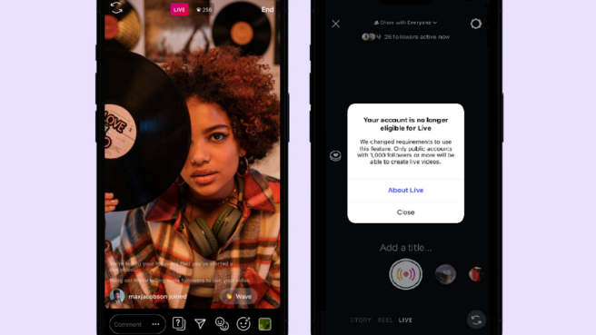 fitur live instagram