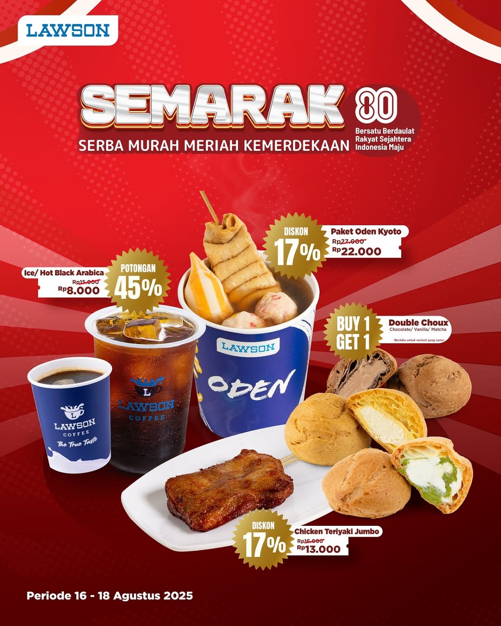 promo makanan hut ke-80 ri