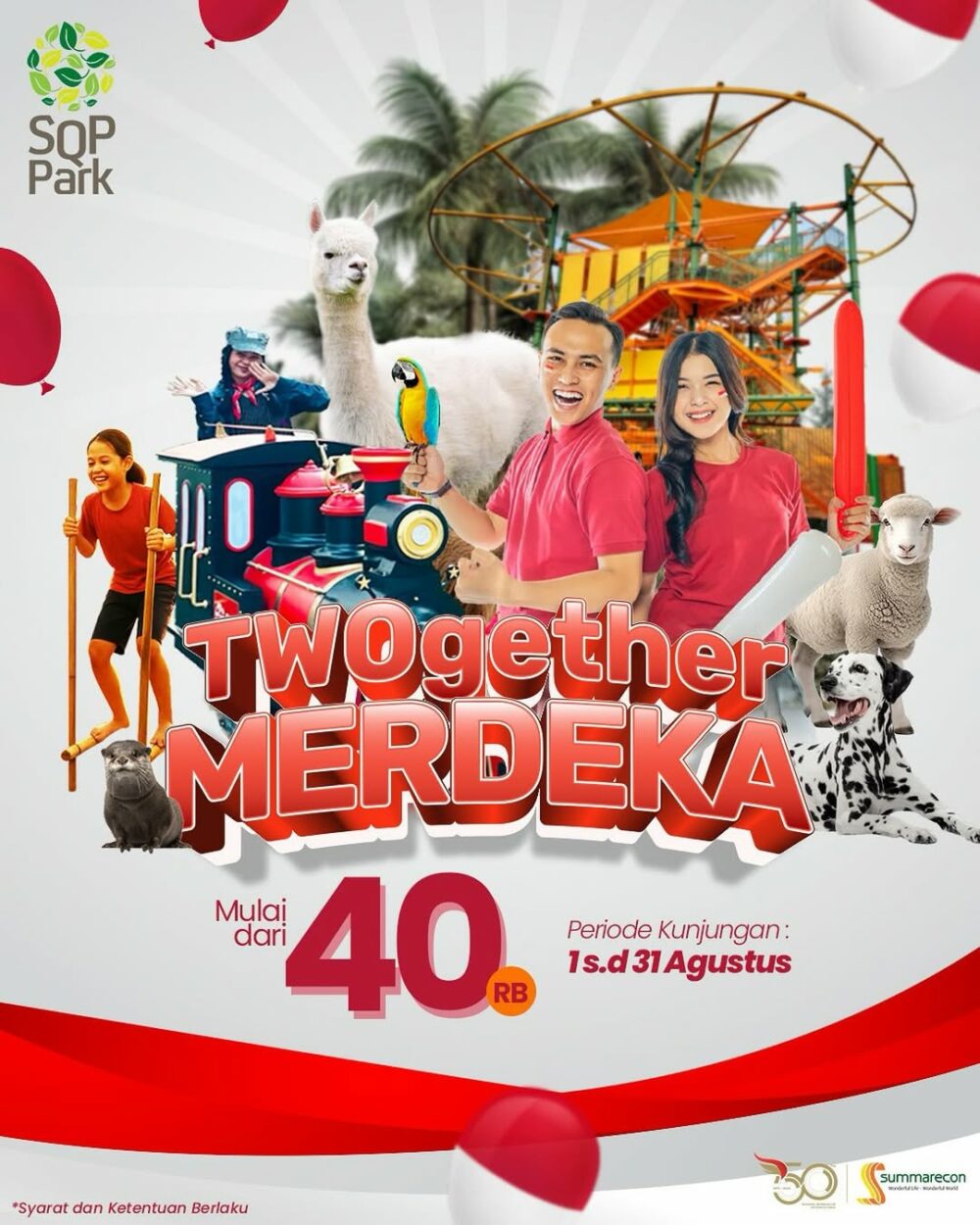 Promo HUT ke-80 RI tempat wisata di Tangerang
