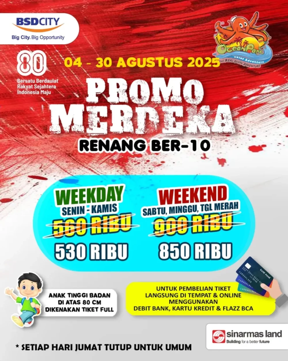 Promo HUT ke-80 RI tempat wisata di Tangerang