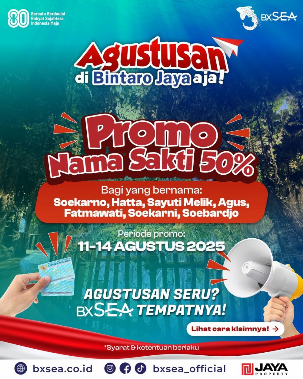 Promo HUT ke-80 RI tempat wisata di Tangerang