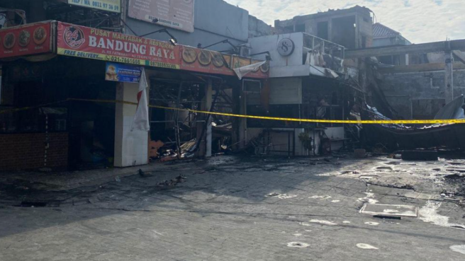 Kebakaran di Cipete Jaksel. Foto: Kompascom