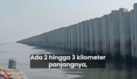 Tangkapan Video Tanggul Beton Cilincing