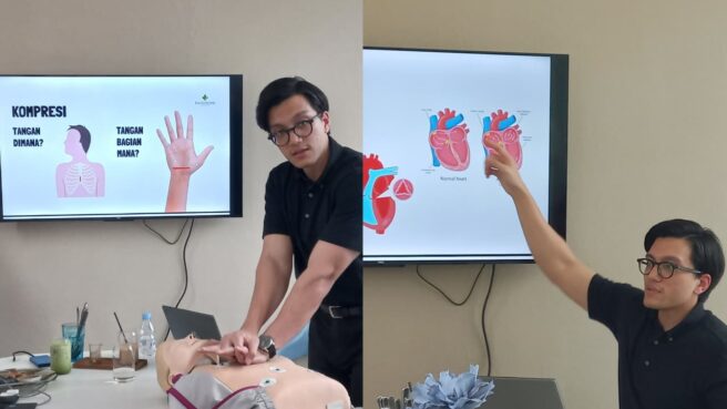 dr. Guiddo Ilyasa Purba dari Eka Hospital BSD Menjelaskan Bantuan Hidup Dasar, Jumat 26 September 2025