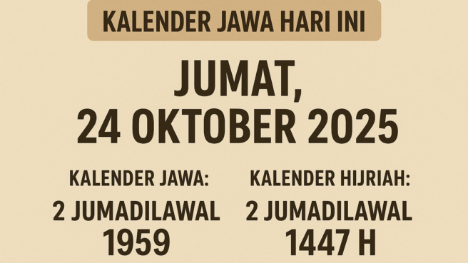 kalender jawa hari ini