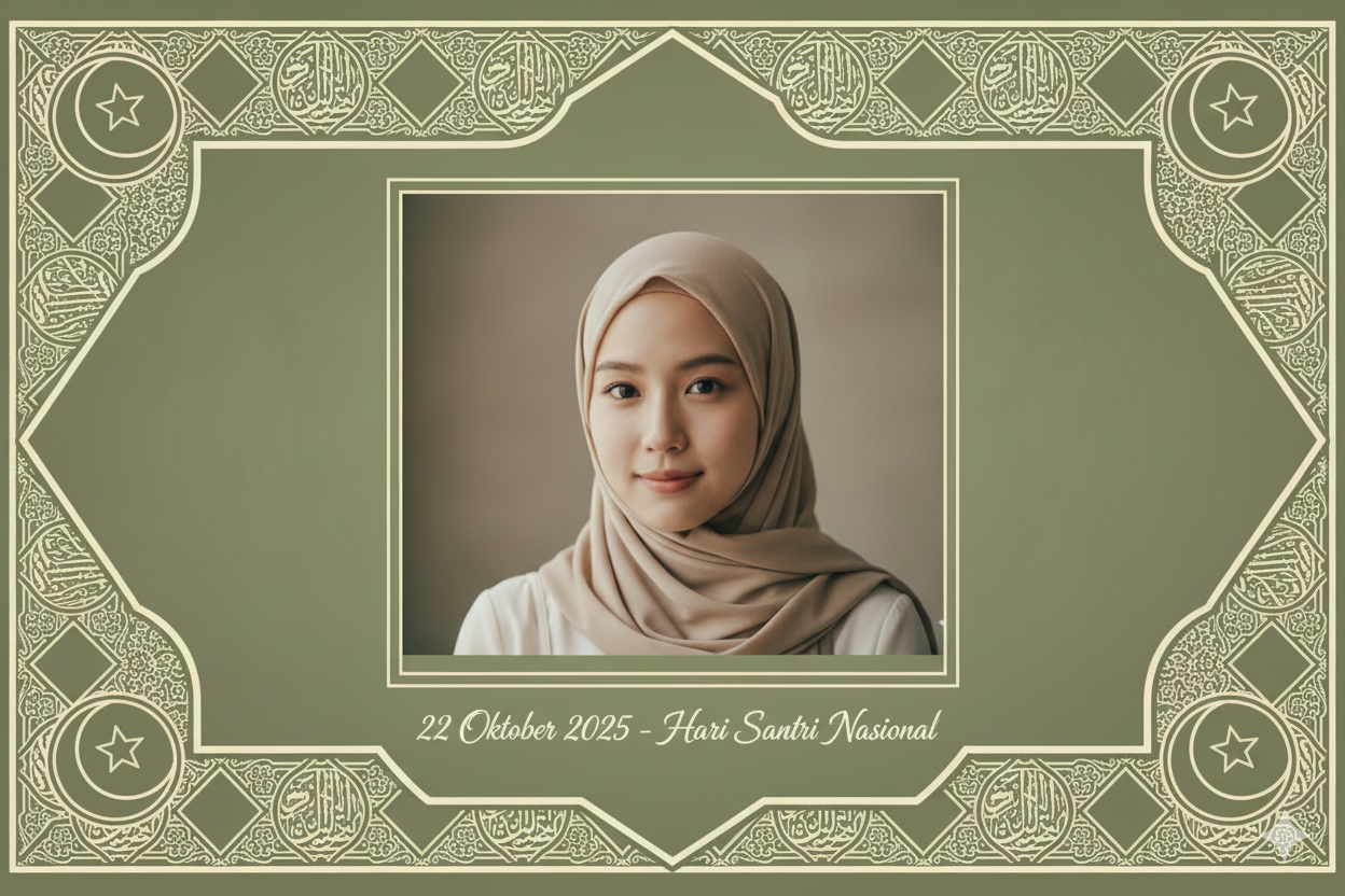 Prompt Gemini AI Twibbon Hari Santri Nasional 2025 yang Siap Pakai, Hasilnya Keren dan Menarik! 2 prompt gemini ai twibbon hari santri nasional 2025