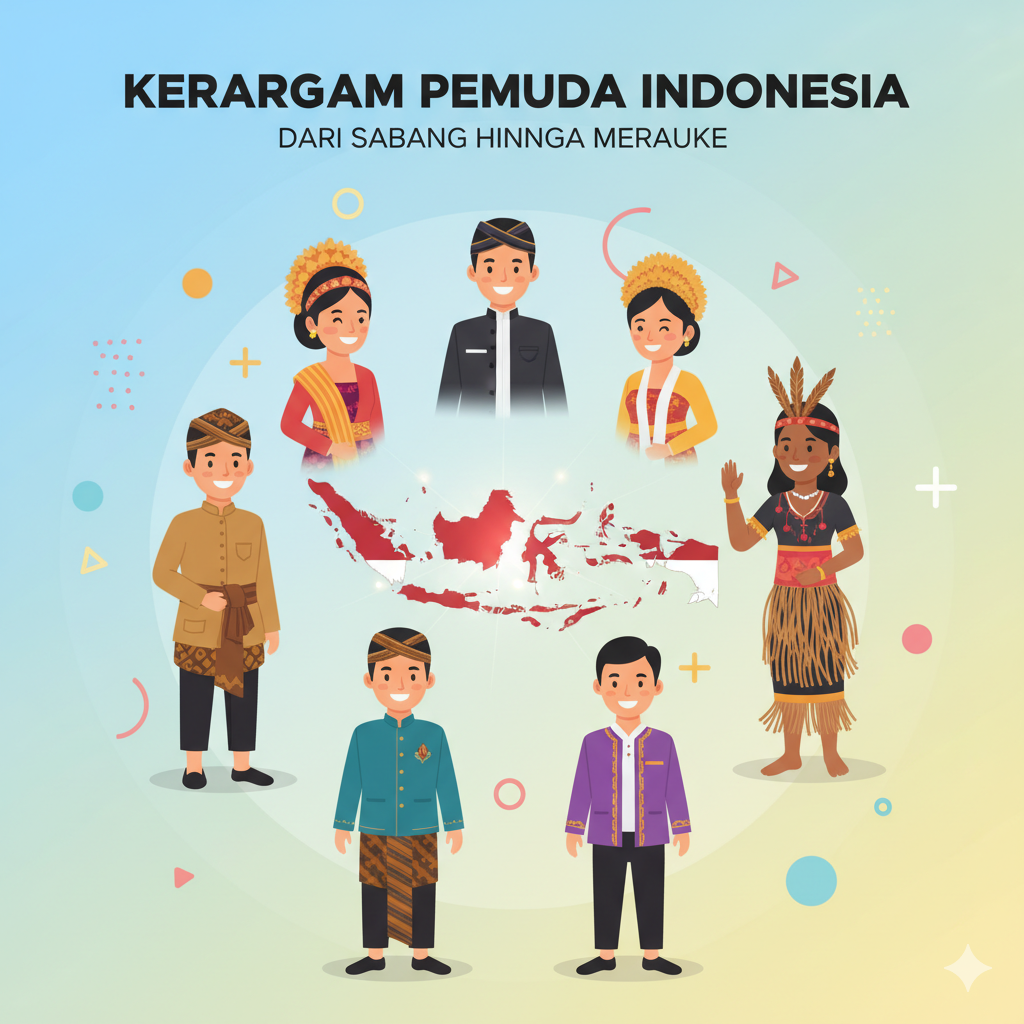 7 Prompt Gambar Gemini AI Bertema Sumpah Pemuda: Inspirasi Visual Nasionalisme untuk Konten Kreatif 2 sumpah pemuda